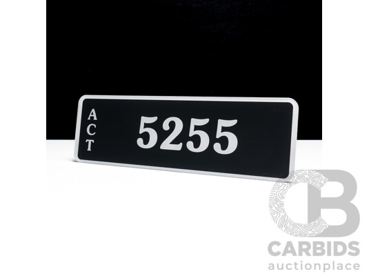ACT 4-Digit Number Plate - 5255