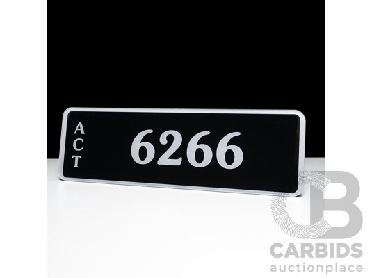 ACT 4-Digit Number Plate - 6266