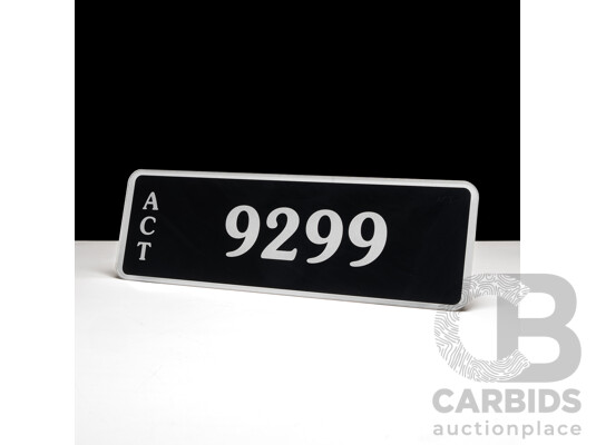 ACT 4-Digit Number Plate - 9299