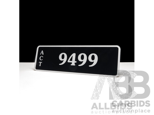 ACT 4-Digit Number Plate - 9499