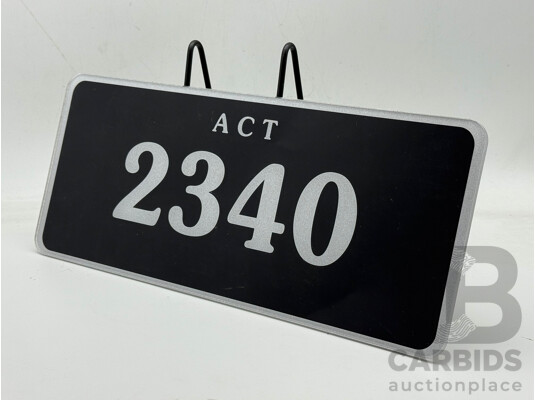 ACT 4-Digit Number Plate - 2340