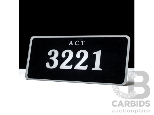 ACT 4-Digit Number Plate - 3221