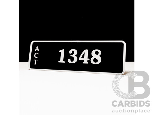 ACT 4-Digit Number Plate - 1348