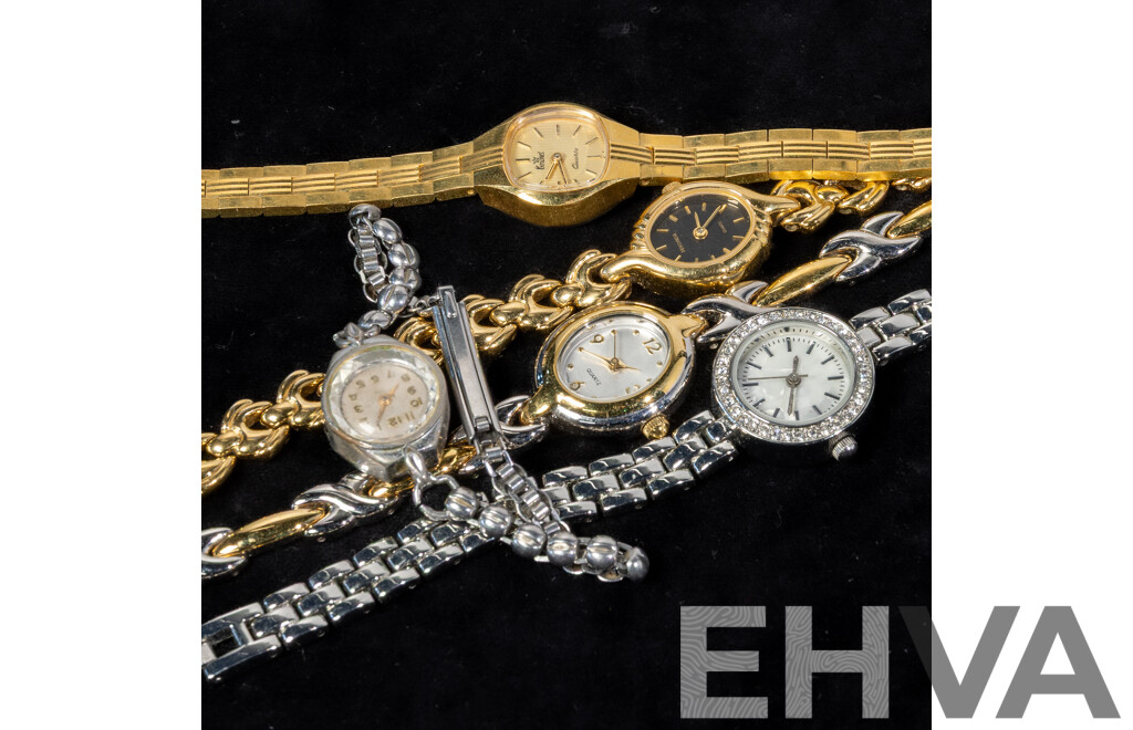 Ladies (5) Vintage Watch Collection Including Coronet & Sekonda