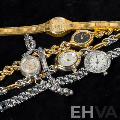 Ladies (5) Vintage Watch Collection Including Coronet & Sekonda