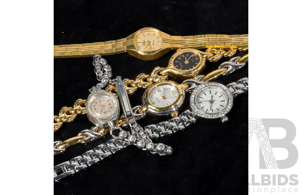 Ladies (5) Vintage Watch Collection Including Coronet & Sekonda