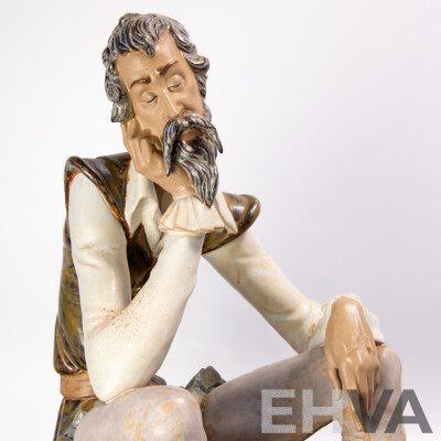Lladro Gres Porcelain Figure 'Don Quixote Dreaming'