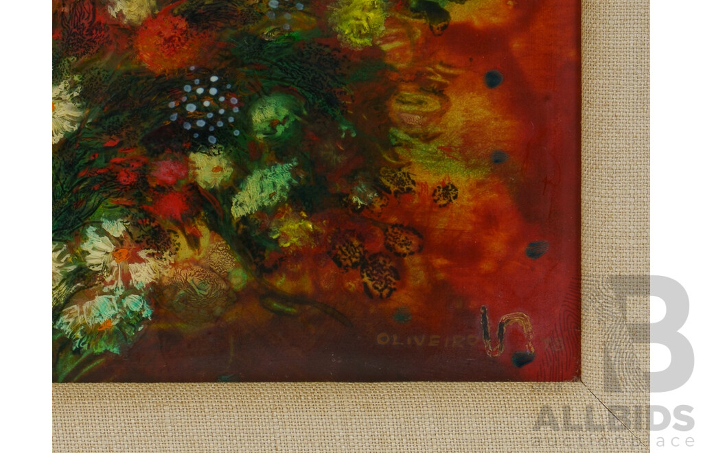 Hugh Oliveiro, (Singaporean-Born Australian, 1938-) 'No 8 - The Heirloom,' (1978), Mixed Media on Board, 69 x 80 cm (frame)