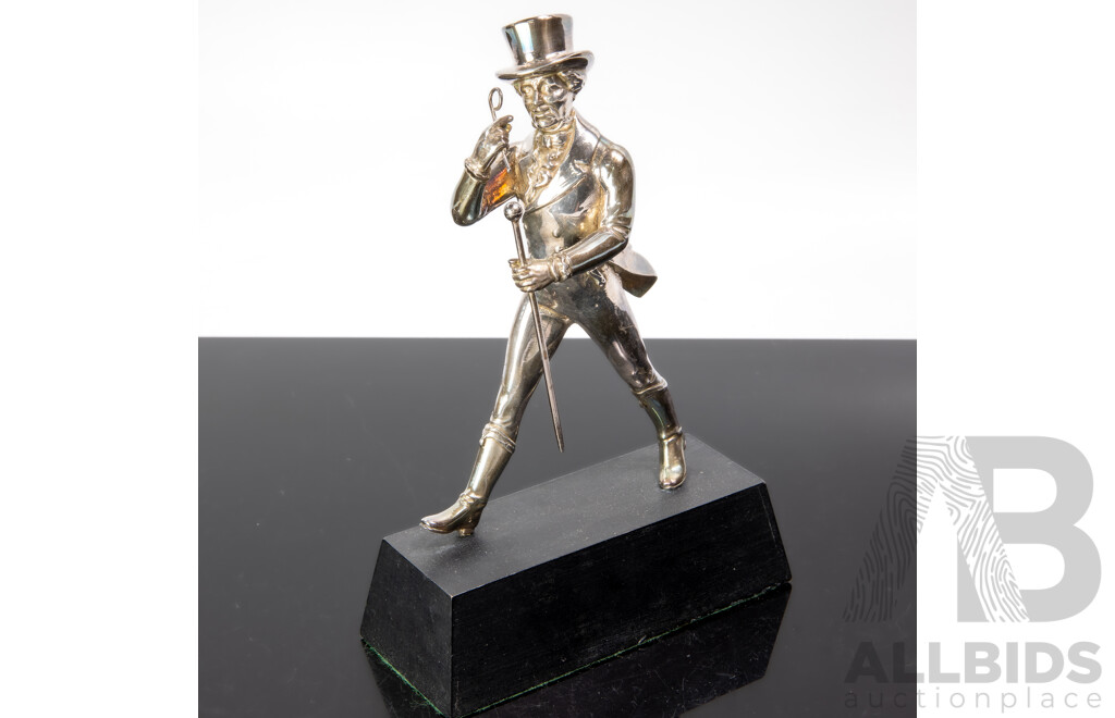 Silver Plated Figure Of Johnnie Walker 'The Striding Man'