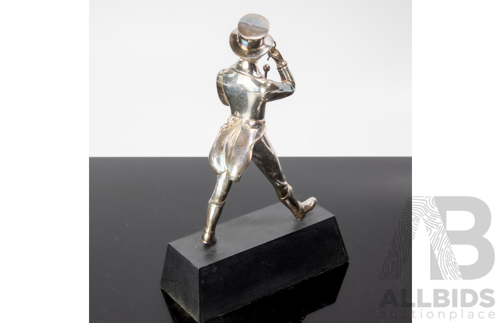 Silver Plated Figure Of Johnnie Walker 'The Striding Man'