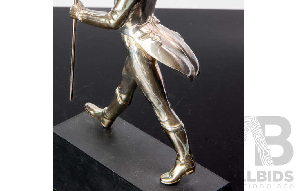 Silver Plated Figure Of Johnnie Walker 'The Striding Man'