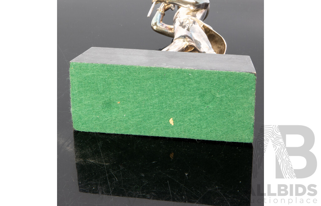 Silver Plated Figure Of Johnnie Walker 'The Striding Man'