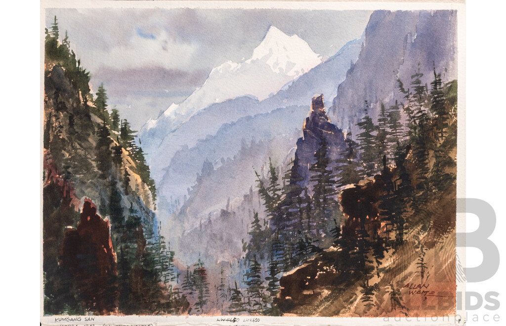Allan Waite, (20th C., Australian, 1924-2010), Country (Jindabyne Etc), Approx 38 Artist's Works - Oils Largely Related to Jindabyne; Watercolours Inc. Two War Portraits, Images of PNG & Korea, 32 x 42 cm (largest canvases)