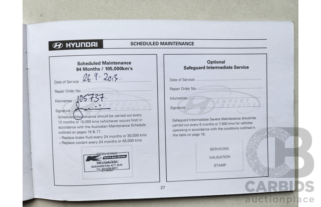 2/2009 Hyundai Tucson CITY SX 08 UPGRADE 4d Wagon Black 2.0L