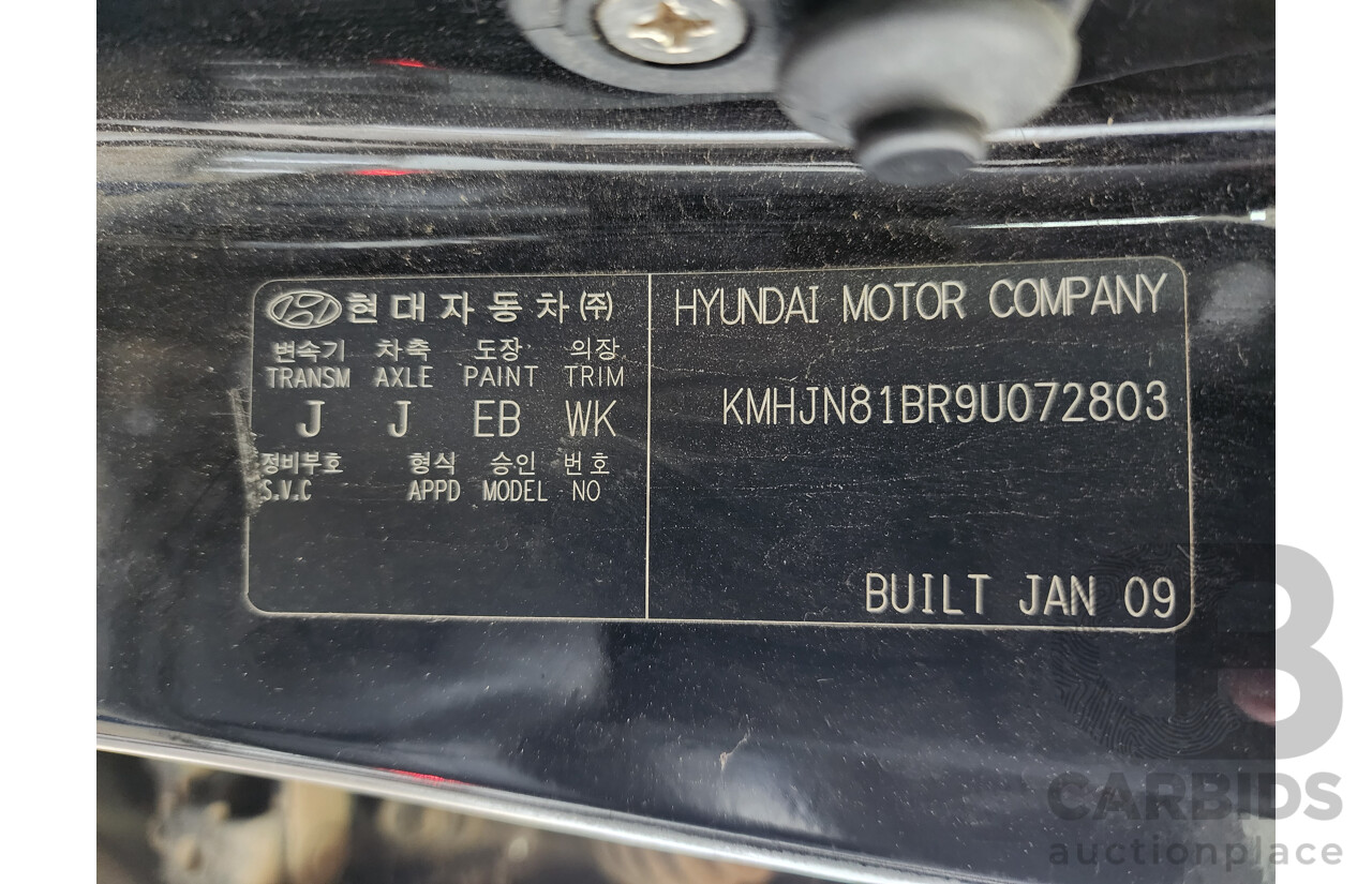 2/2009 Hyundai Tucson CITY SX 08 UPGRADE 4d Wagon Black 2.0L