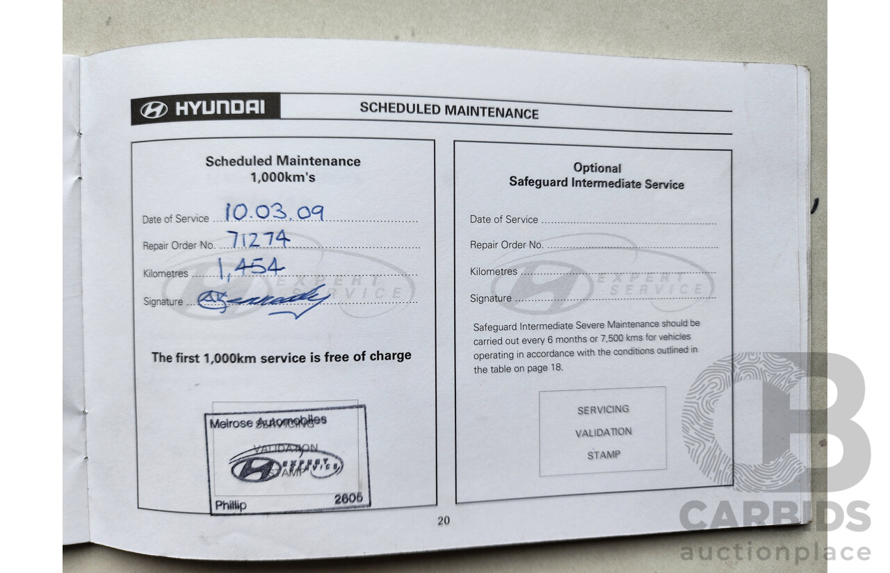 2/2009 Hyundai Tucson CITY SX 08 UPGRADE 4d Wagon Black 2.0L
