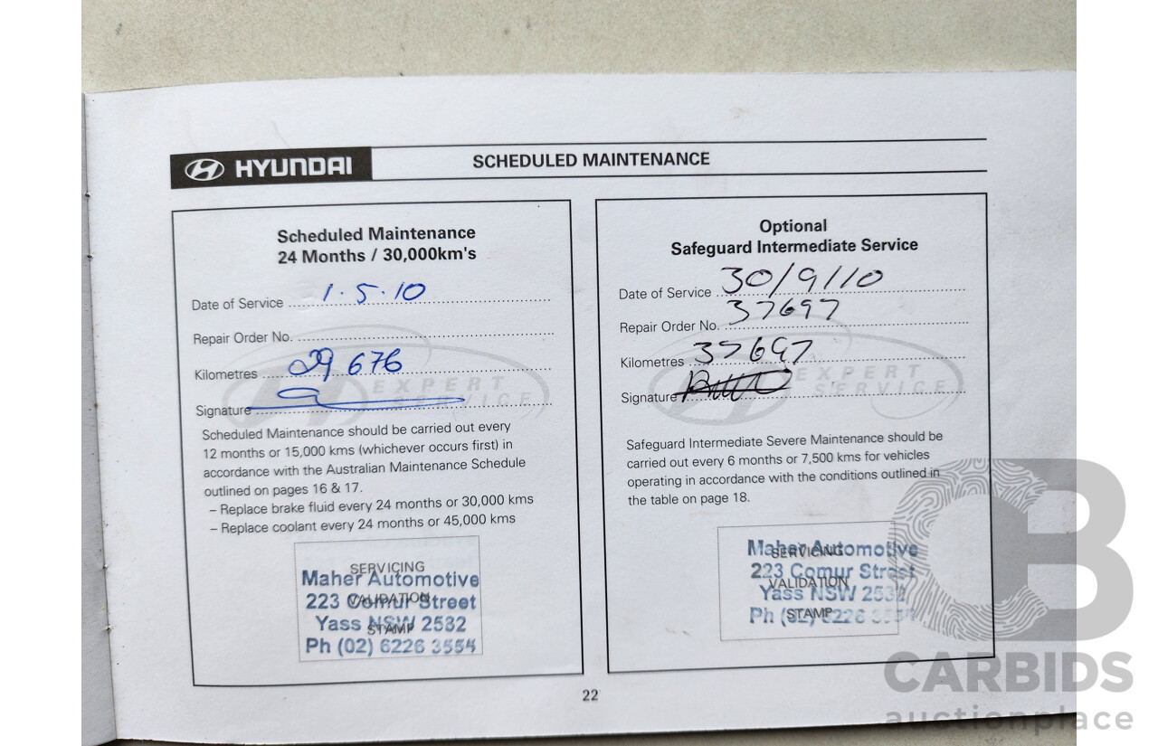 2/2009 Hyundai Tucson CITY SX 08 UPGRADE 4d Wagon Black 2.0L