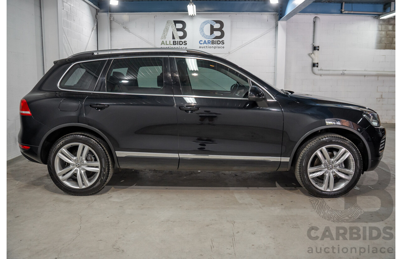 8/2012 Volkswagen Touareg V6 TDI 4Motion (AWD) 7P MY12 4d Wagon Deep Black Pearl Turbo Diesel V6 3.0L