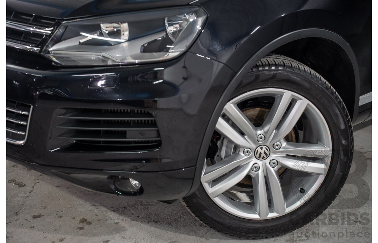 8/2012 Volkswagen Touareg V6 TDI 4Motion (AWD) 7P MY12 4d Wagon Deep Black Pearl Turbo Diesel V6 3.0L