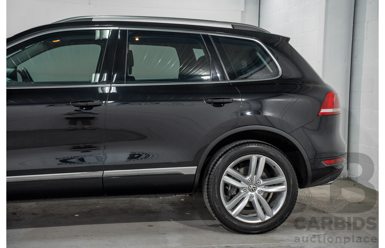 8/2012 Volkswagen Touareg V6 TDI 4Motion (AWD) 7P MY12 4d Wagon Deep Black Pearl Turbo Diesel V6 3.0L