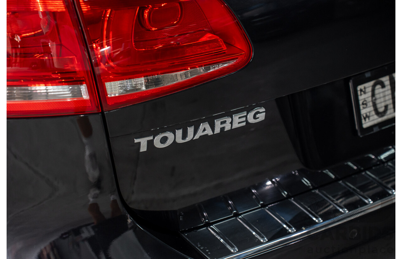 8/2012 Volkswagen Touareg V6 TDI 4Motion (AWD) 7P MY12 4d Wagon Deep Black Pearl Turbo Diesel V6 3.0L