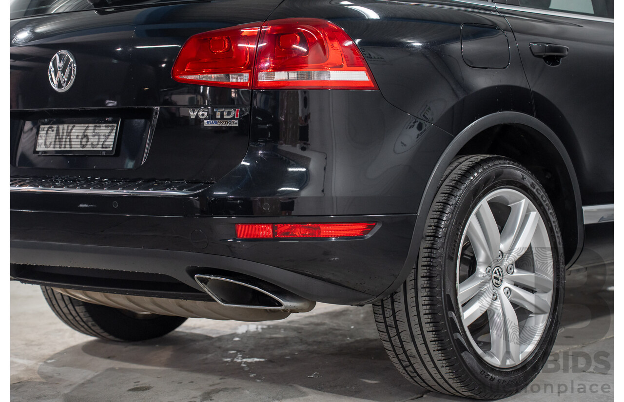 8/2012 Volkswagen Touareg V6 TDI 4Motion (AWD) 7P MY12 4d Wagon Deep Black Pearl Turbo Diesel V6 3.0L