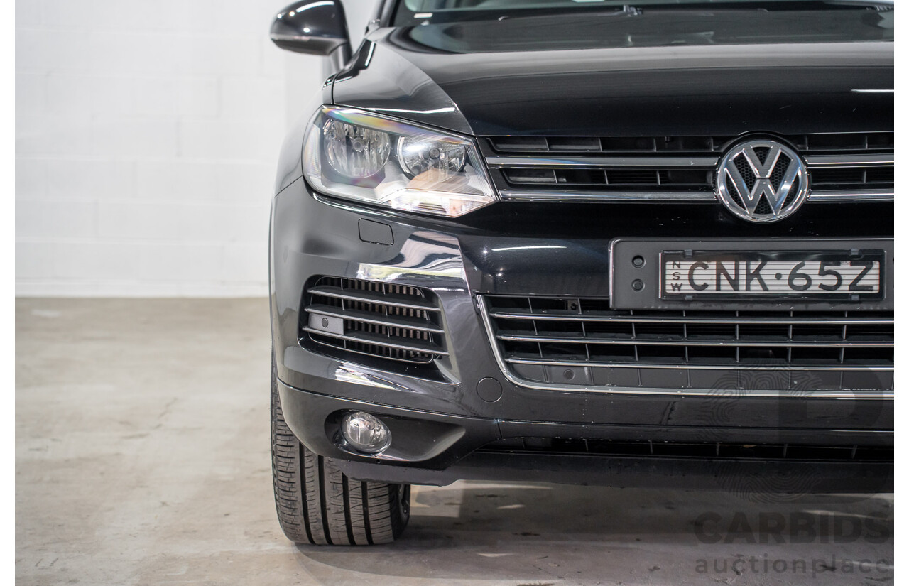 8/2012 Volkswagen Touareg V6 TDI 4Motion (AWD) 7P MY12 4d Wagon Deep Black Pearl Turbo Diesel V6 3.0L