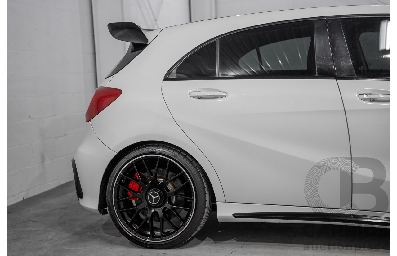1/2015 Mercedes-Benz A45 AMG 176 MY15 5d Hatchback Cirrus White Turbo 2.0L