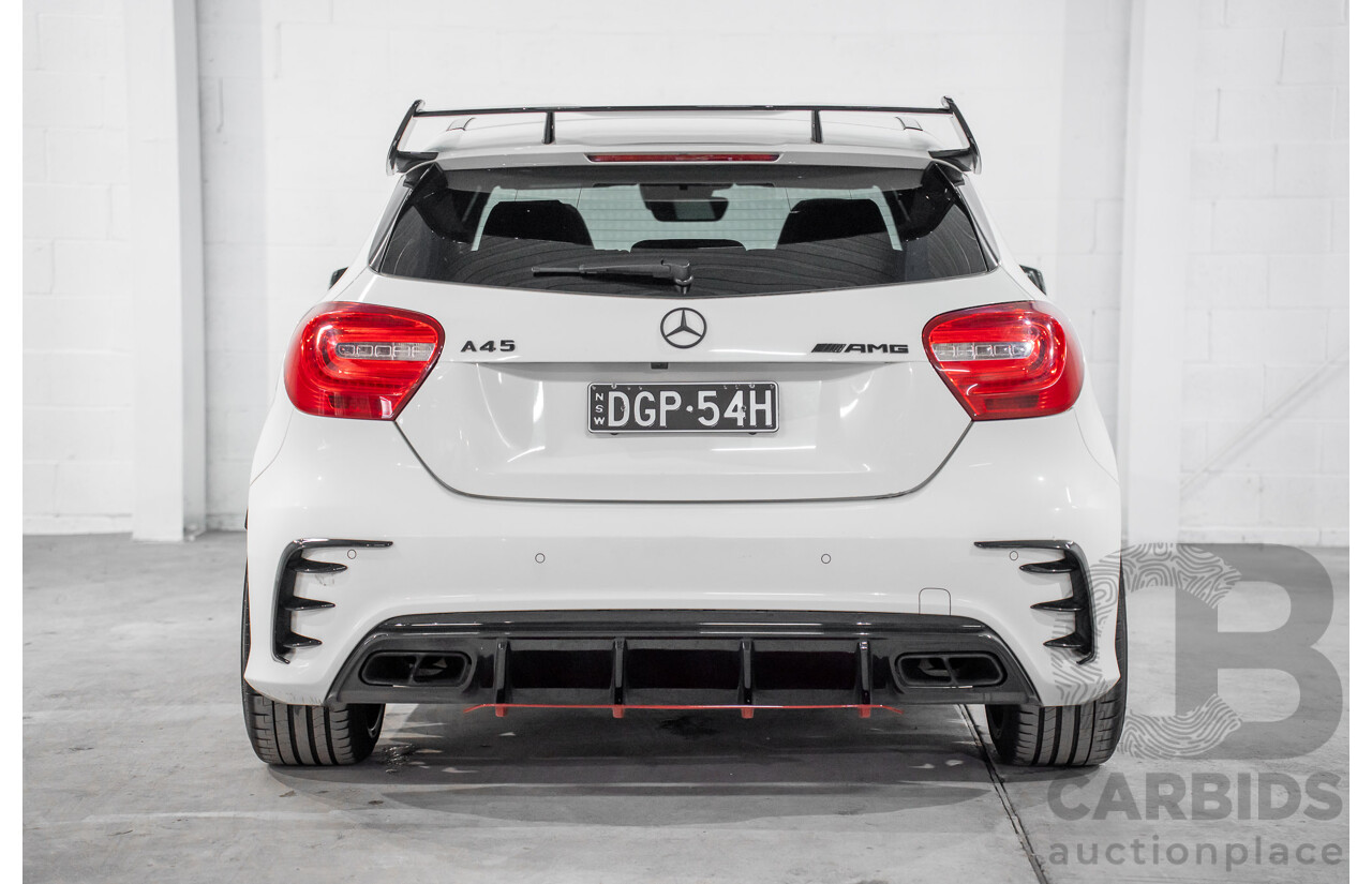 1/2015 Mercedes-Benz A45 AMG 176 MY15 5d Hatchback Cirrus White Turbo 2.0L