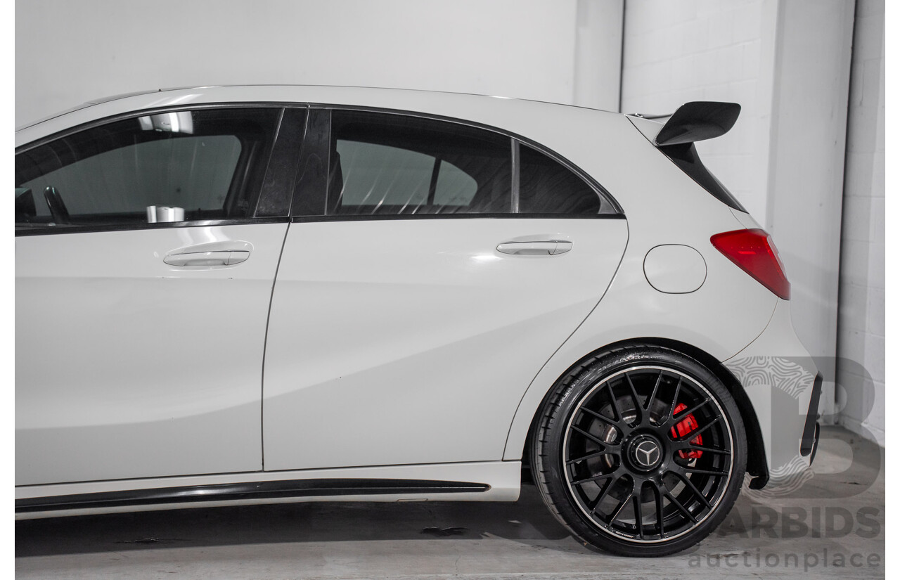 1/2015 Mercedes-Benz A45 AMG 176 MY15 5d Hatchback Cirrus White Turbo 2.0L