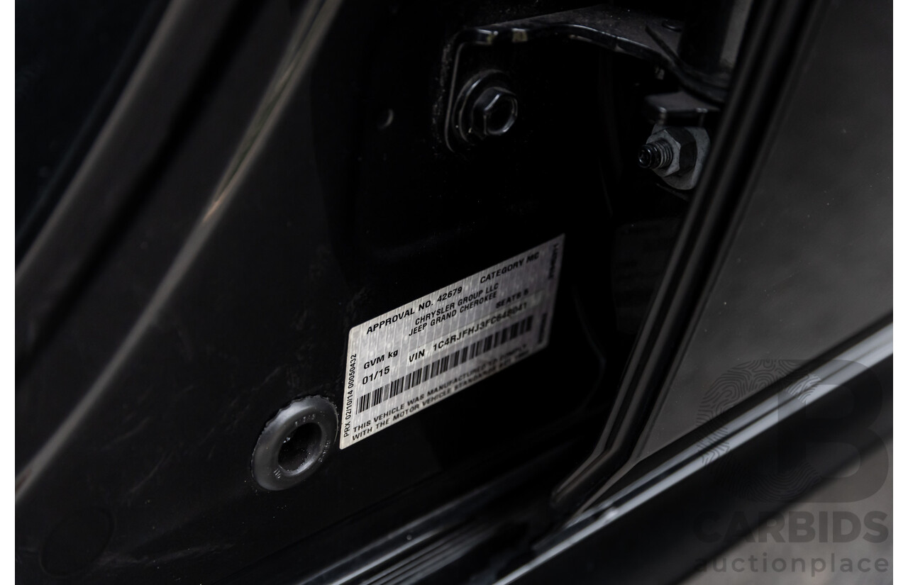1/2015 Jeep Grand Cherokee SRT 8 (4x4) WK MY15 4d Wagon Brilliant Black Pearl Hemi V8 6.4L