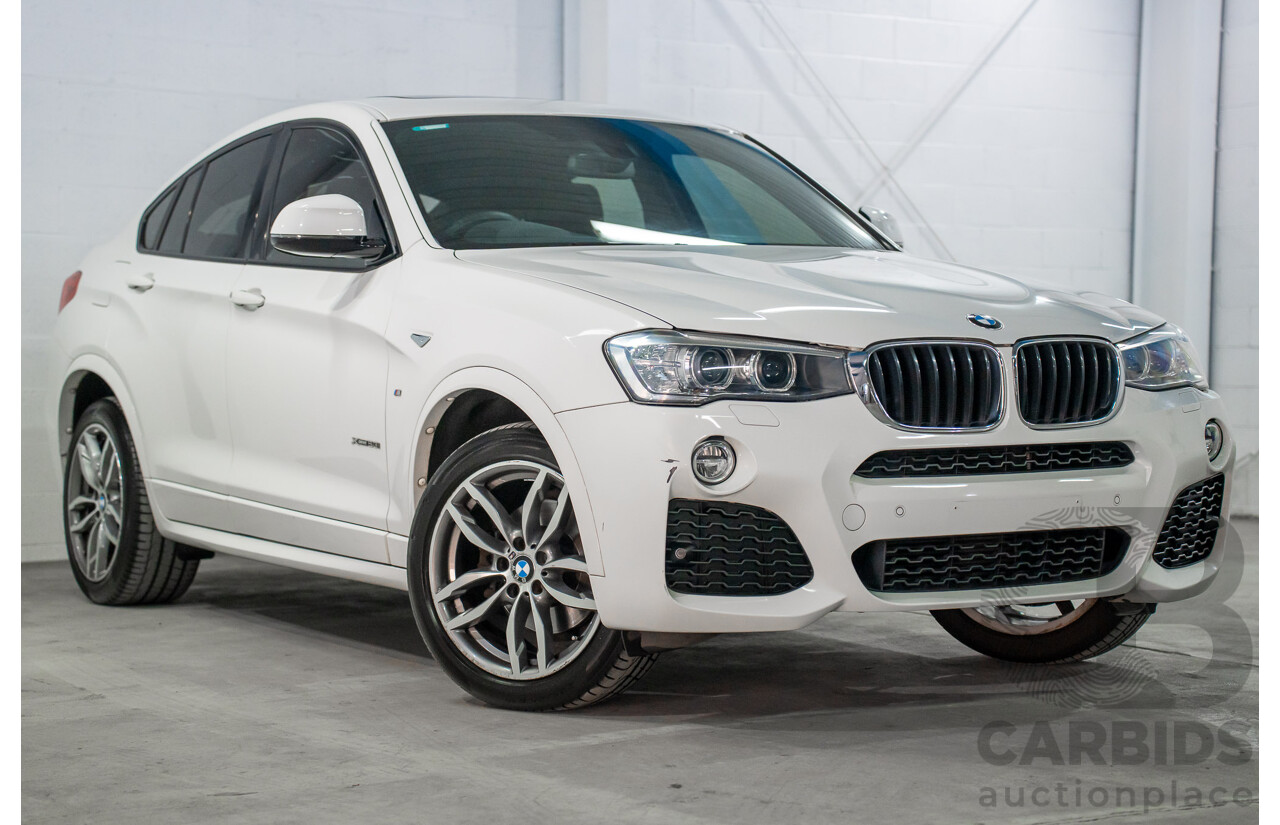 02/2016 BMW X4 xDRIVE 20i M Sport (AWD) F26 MY16 5d Coupe Alpine White Turbo 2.0L