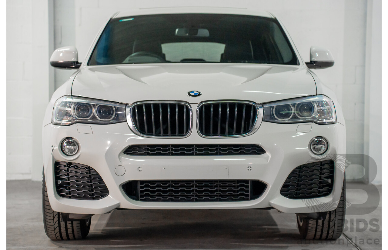 02/2016 BMW X4 xDRIVE 20i M Sport (AWD) F26 MY16 5d Coupe Alpine White Turbo 2.0L
