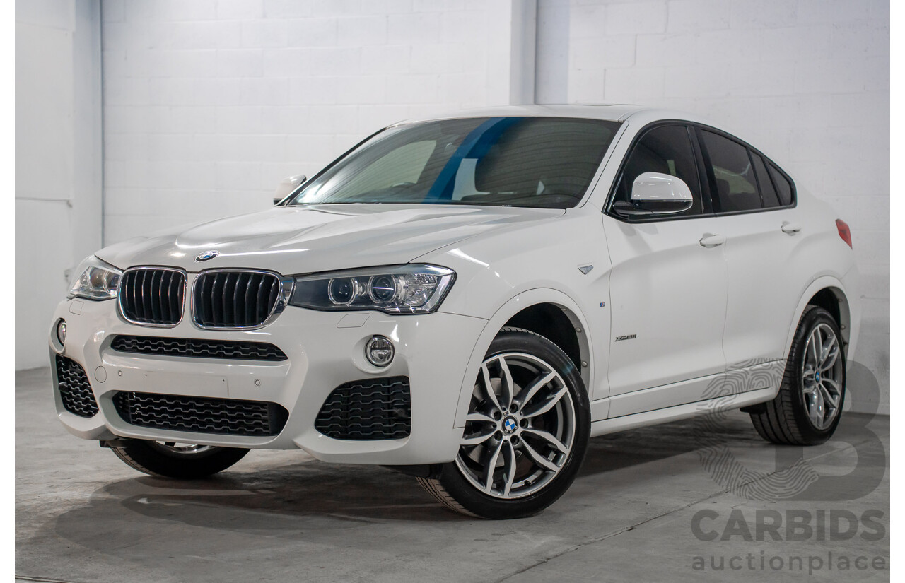 02/2016 BMW X4 xDRIVE 20i M Sport (AWD) F26 MY16 5d Coupe Alpine White Turbo 2.0L