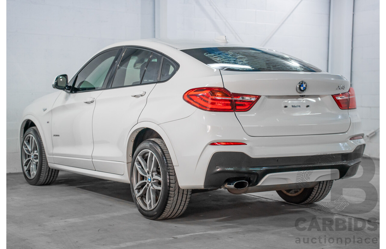 02/2016 BMW X4 xDRIVE 20i M Sport (AWD) F26 MY16 5d Coupe Alpine White Turbo 2.0L