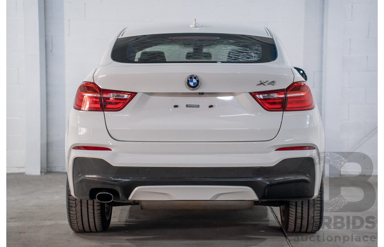 02/2016 BMW X4 xDRIVE 20i M Sport (AWD) F26 MY16 5d Coupe Alpine White Turbo 2.0L