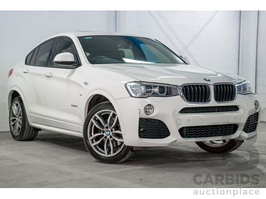 02/2016 BMW X4 xDRIVE 20i M Sport (AWD) F26 MY16 5d Coupe Alpine White Turbo 2.0L