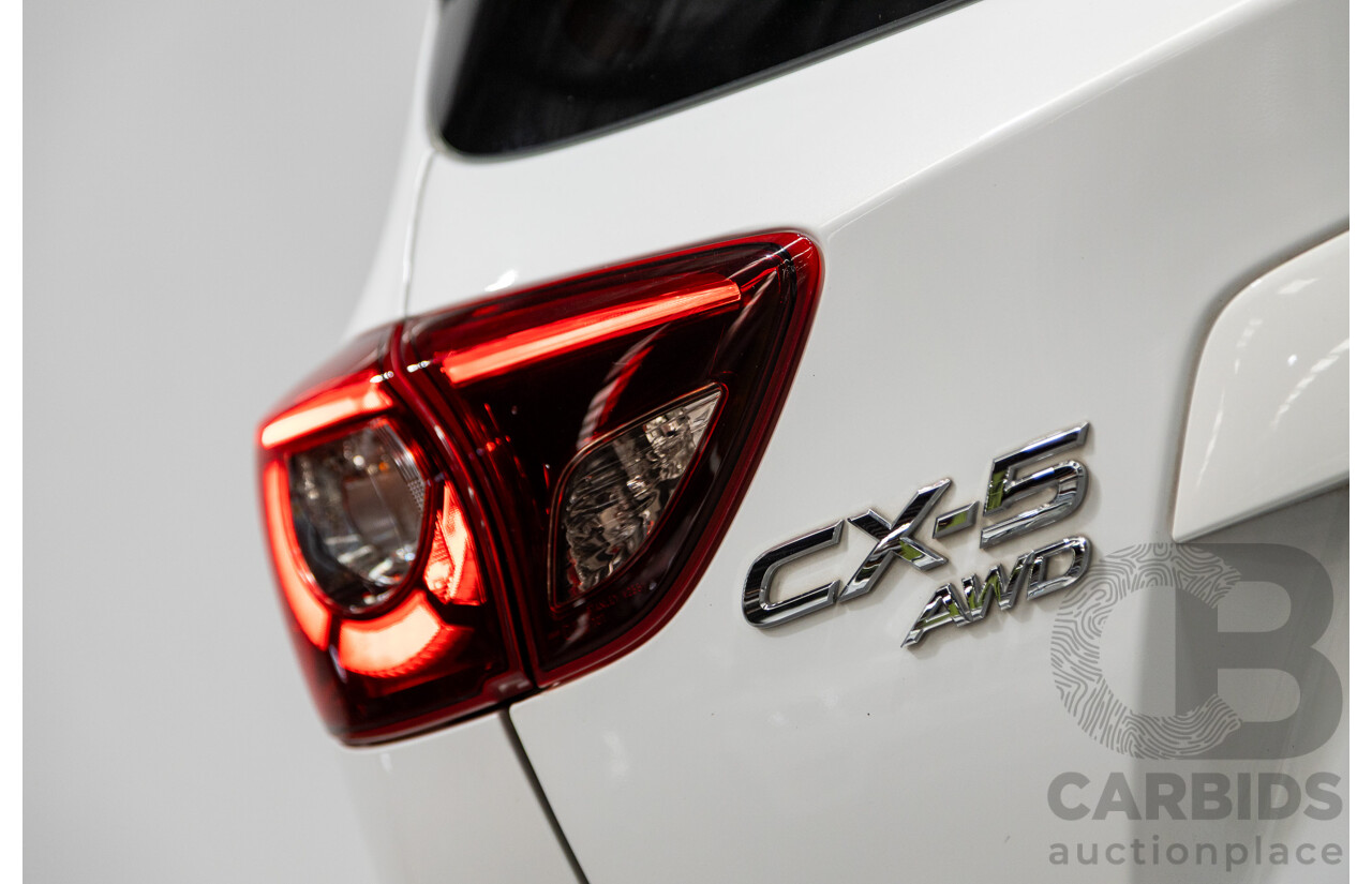 10/2015 Mazda CX-5 GT (AWD) MY15 4d Wagon Pearl White Twin turbo Diesel 2.2L