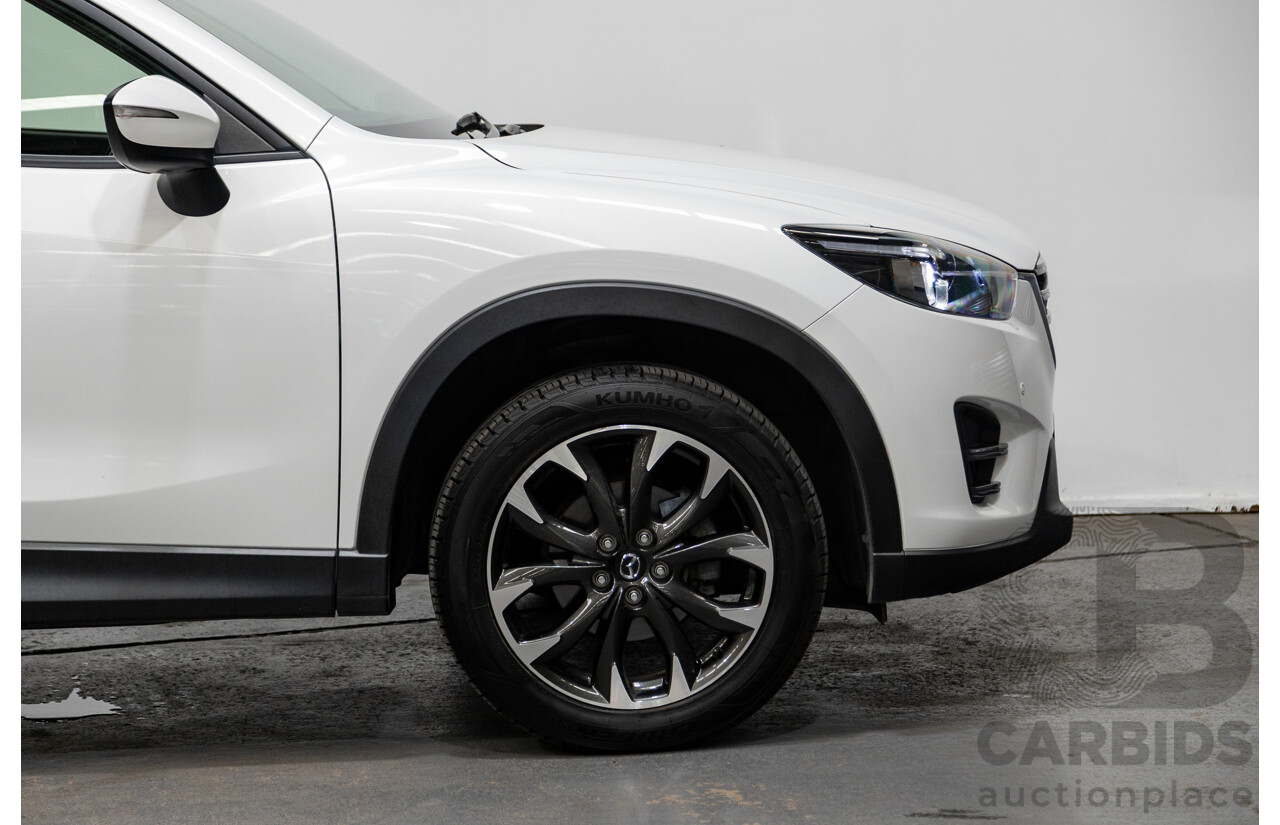 10/2015 Mazda CX-5 GT (AWD) MY15 4d Wagon Pearl White Twin turbo Diesel 2.2L