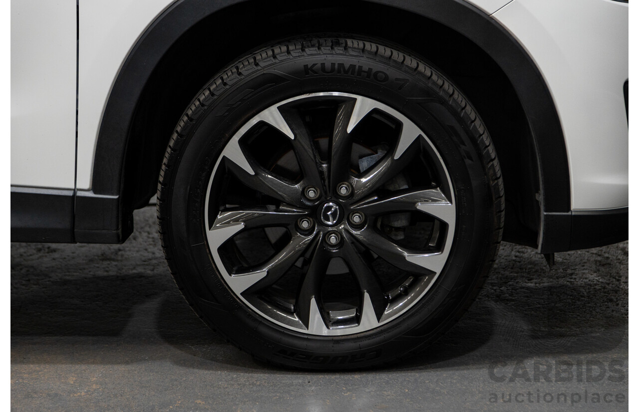 10/2015 Mazda CX-5 GT (AWD) MY15 4d Wagon Pearl White Twin turbo Diesel 2.2L