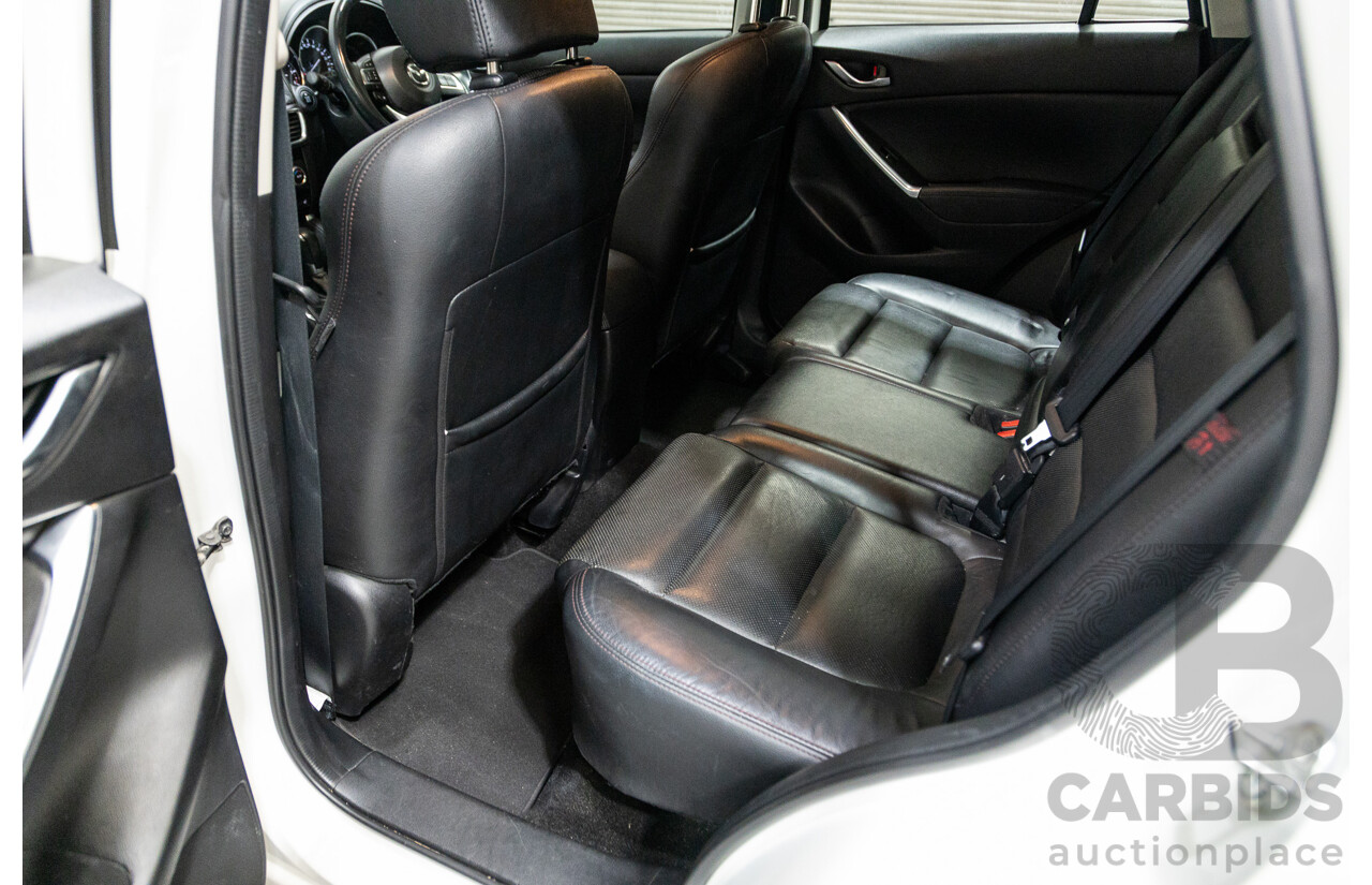 10/2015 Mazda CX-5 GT (AWD) MY15 4d Wagon Pearl White Twin turbo Diesel 2.2L