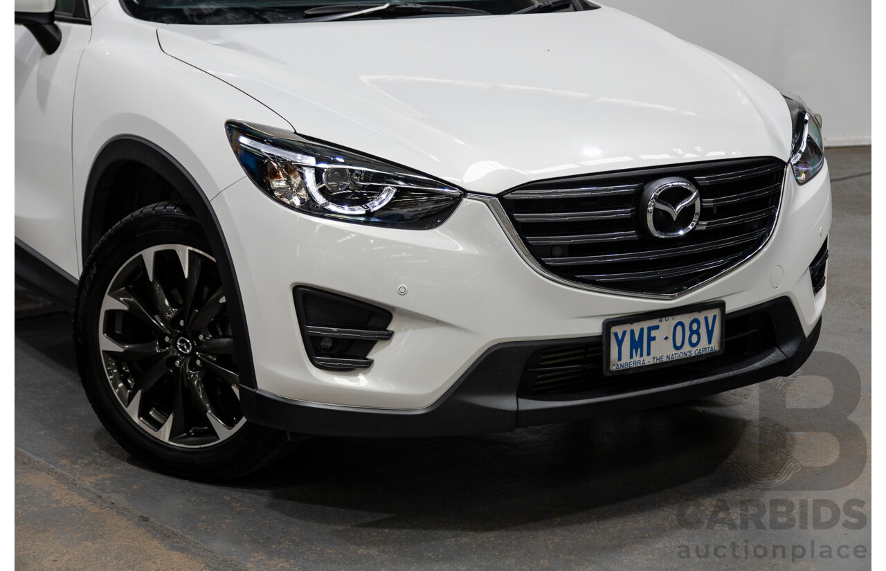 10/2015 Mazda CX-5 GT (AWD) MY15 4d Wagon Pearl White Twin turbo Diesel 2.2L