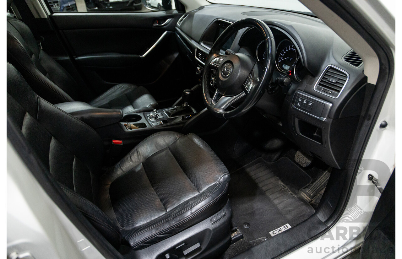 10/2015 Mazda CX-5 GT (AWD) MY15 4d Wagon Pearl White Twin turbo Diesel 2.2L