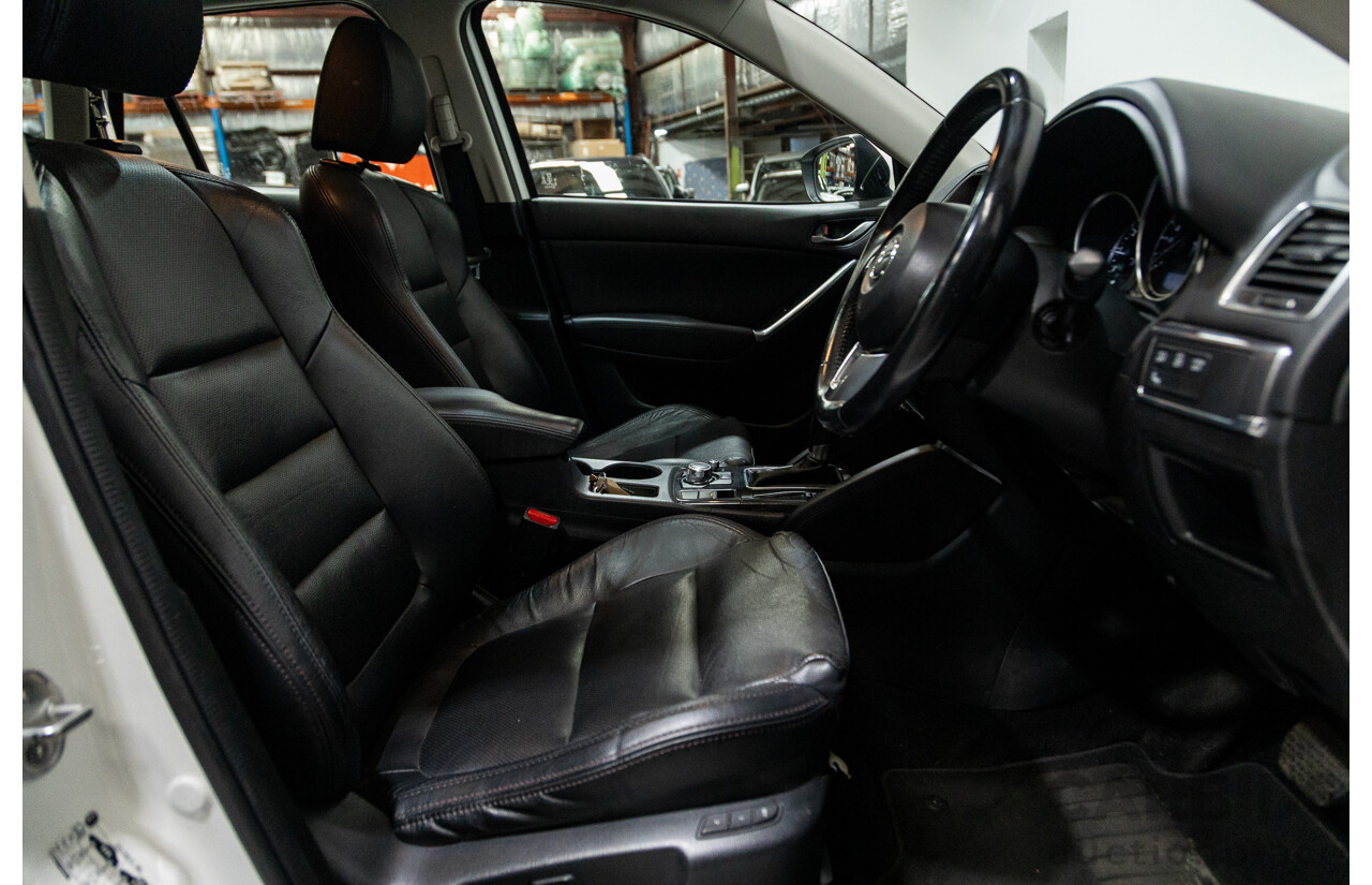 10/2015 Mazda CX-5 GT (AWD) MY15 4d Wagon Pearl White Twin turbo Diesel 2.2L