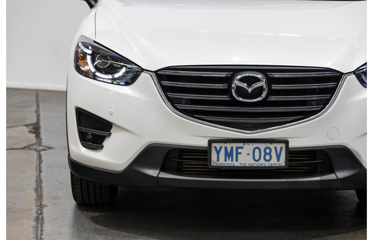 10/2015 Mazda CX-5 GT (AWD) MY15 4d Wagon Pearl White Twin turbo Diesel 2.2L