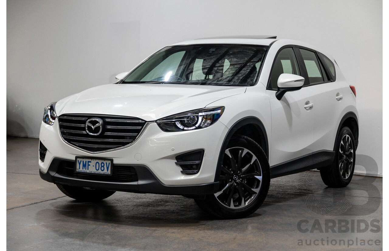 10/2015 Mazda CX-5 GT (AWD) MY15 4d Wagon Pearl White Twin turbo Diesel 2.2L