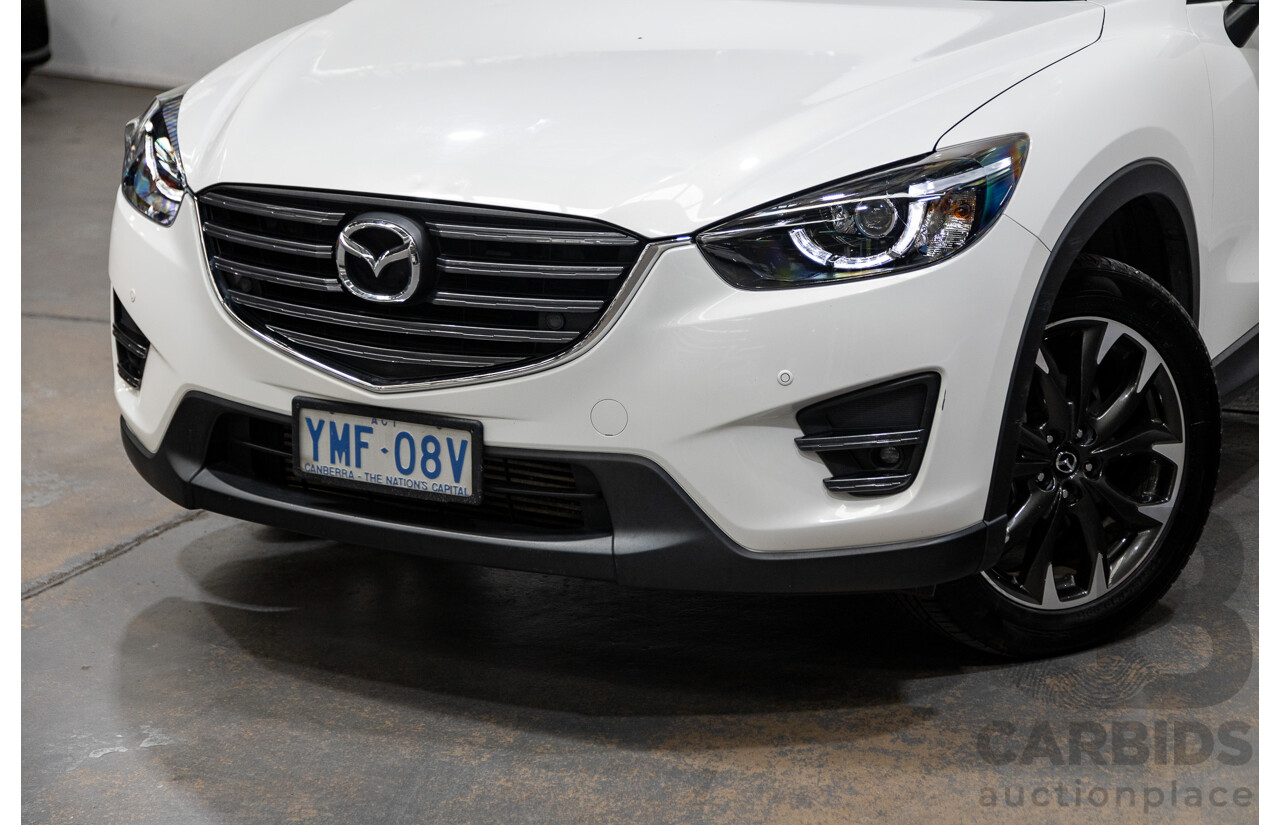 10/2015 Mazda CX-5 GT (AWD) MY15 4d Wagon Pearl White Twin turbo Diesel 2.2L