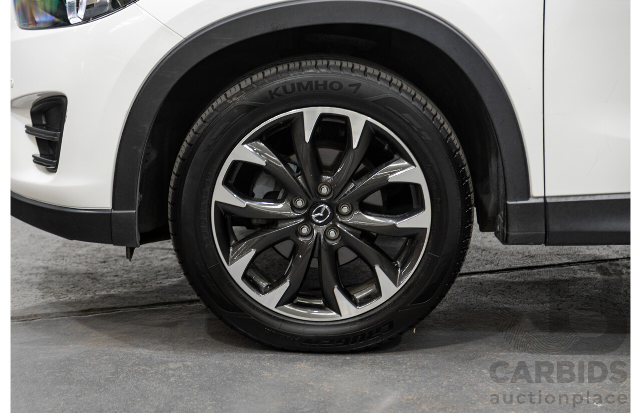 10/2015 Mazda CX-5 GT (AWD) MY15 4d Wagon Pearl White Twin turbo Diesel 2.2L