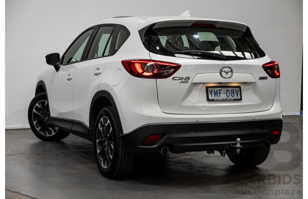10/2015 Mazda CX-5 GT (AWD) MY15 4d Wagon Pearl White Twin turbo Diesel 2.2L