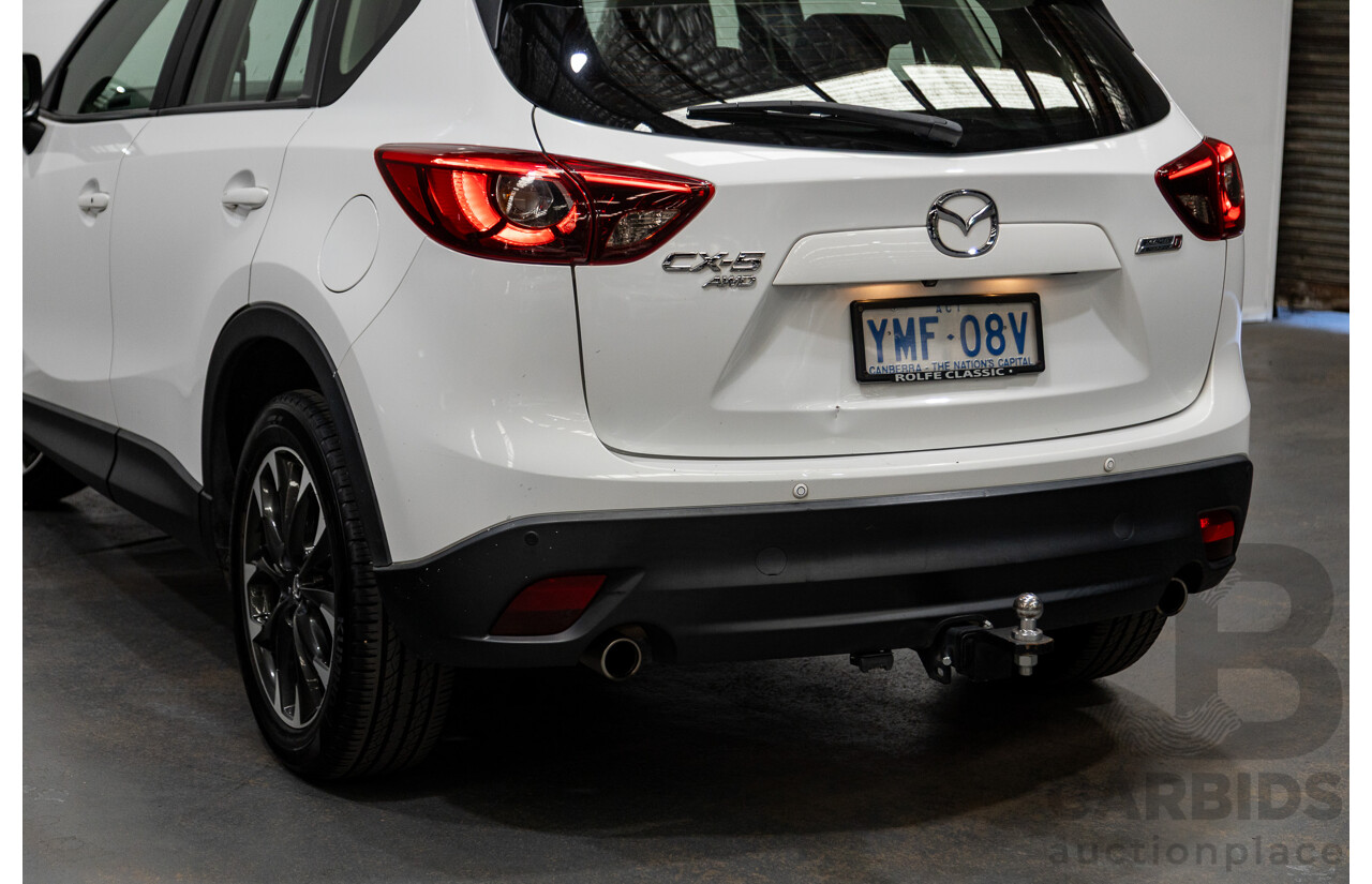 10/2015 Mazda CX-5 GT (AWD) MY15 4d Wagon Pearl White Twin turbo Diesel 2.2L